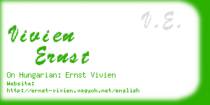 vivien ernst business card